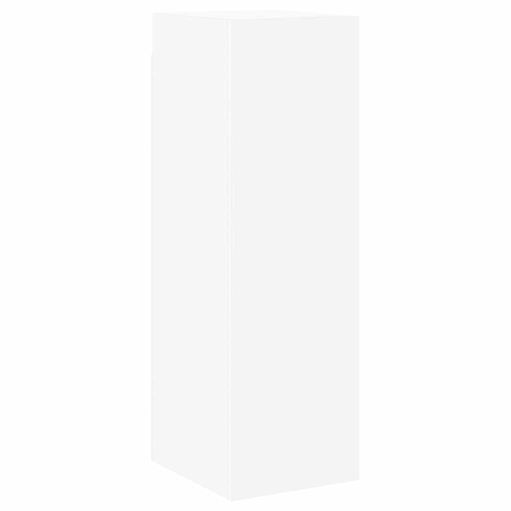 8 Piece TV Cabinet Set White Engineered Wood
