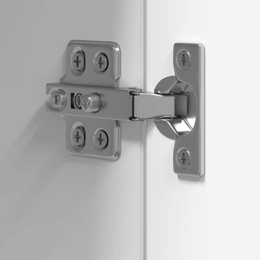 6 Piece TV Cabinet Set White Engineered Wood