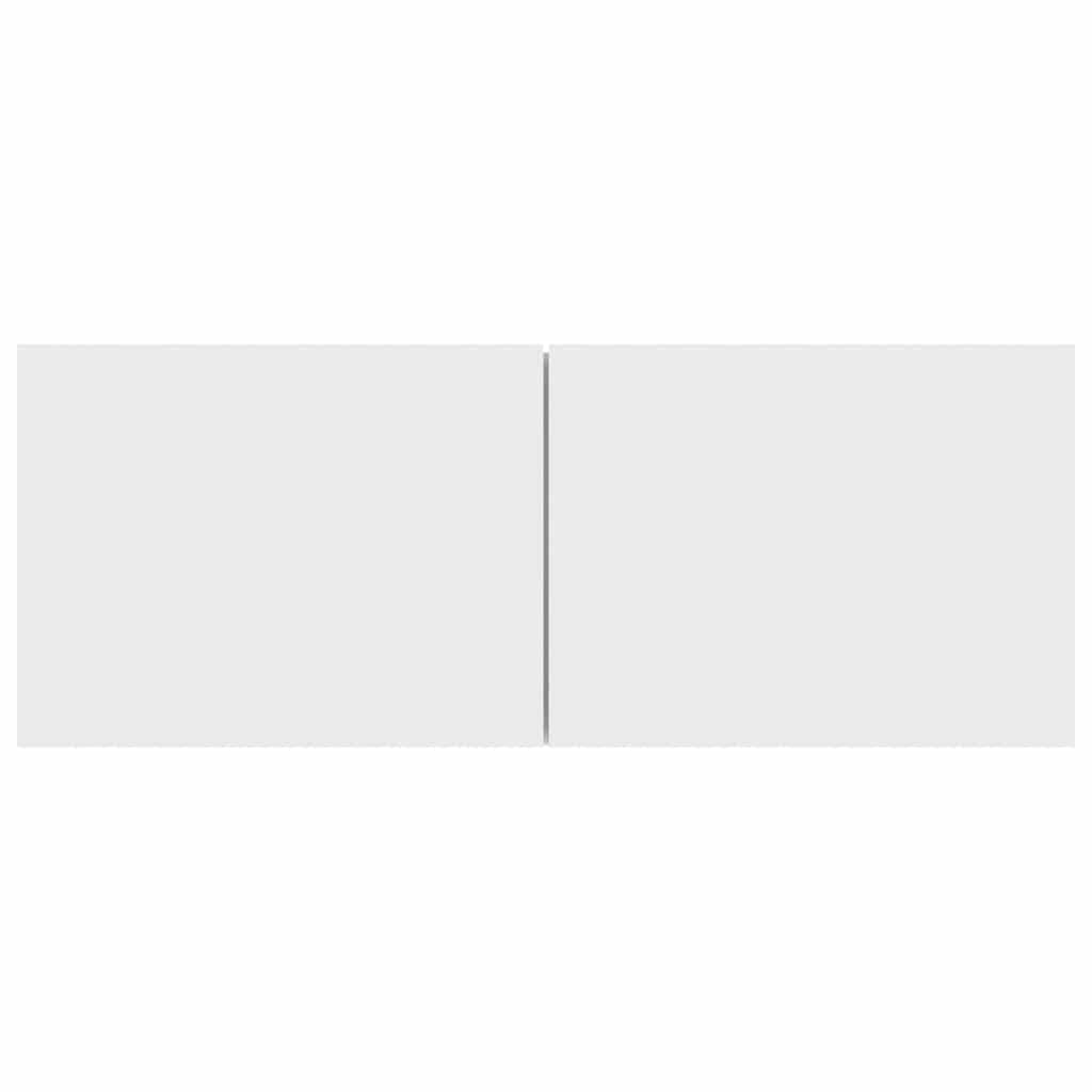 3 Piece TV Cabinet Set White Engineered Wood