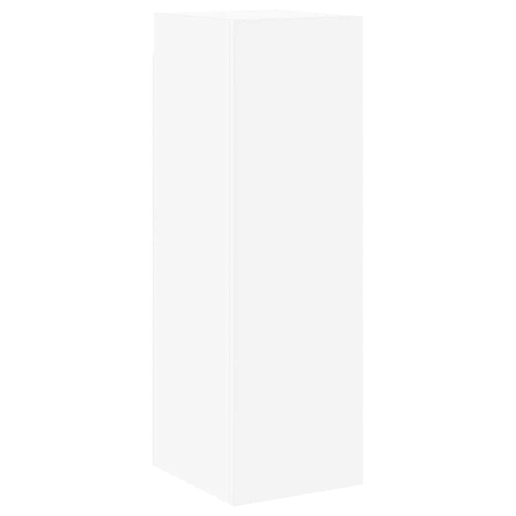 8 Piece TV Cabinet Set White Engineered Wood
