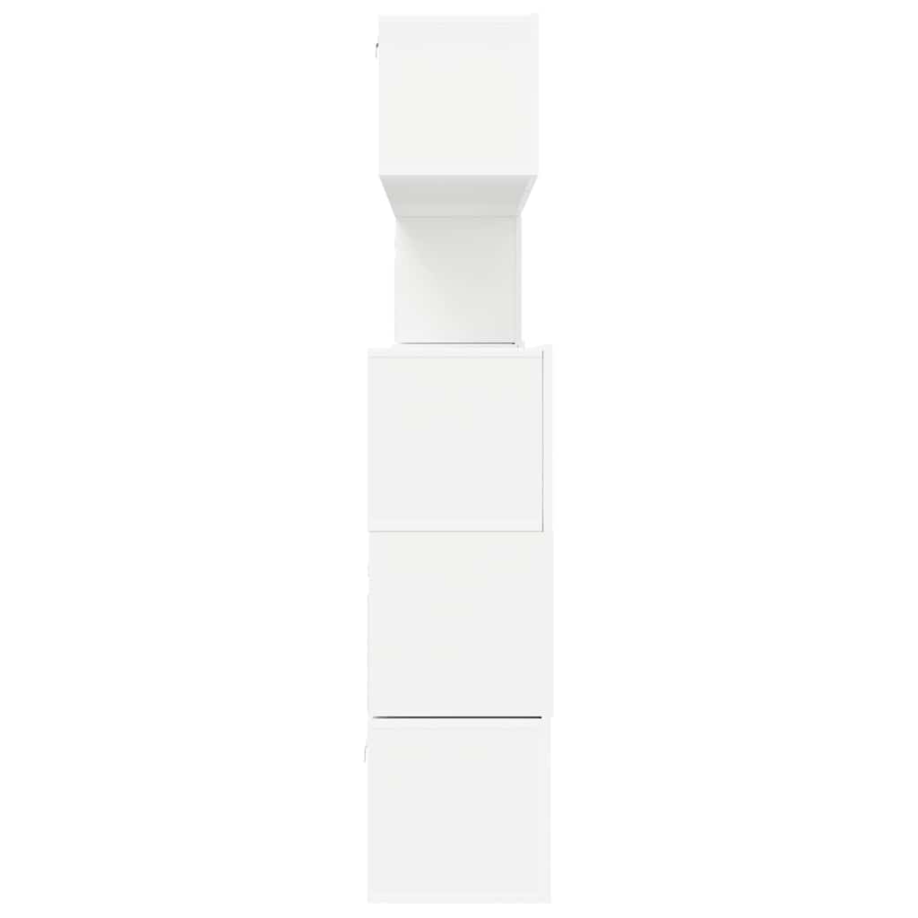 8 Piece TV Cabinet Set White Engineered Wood