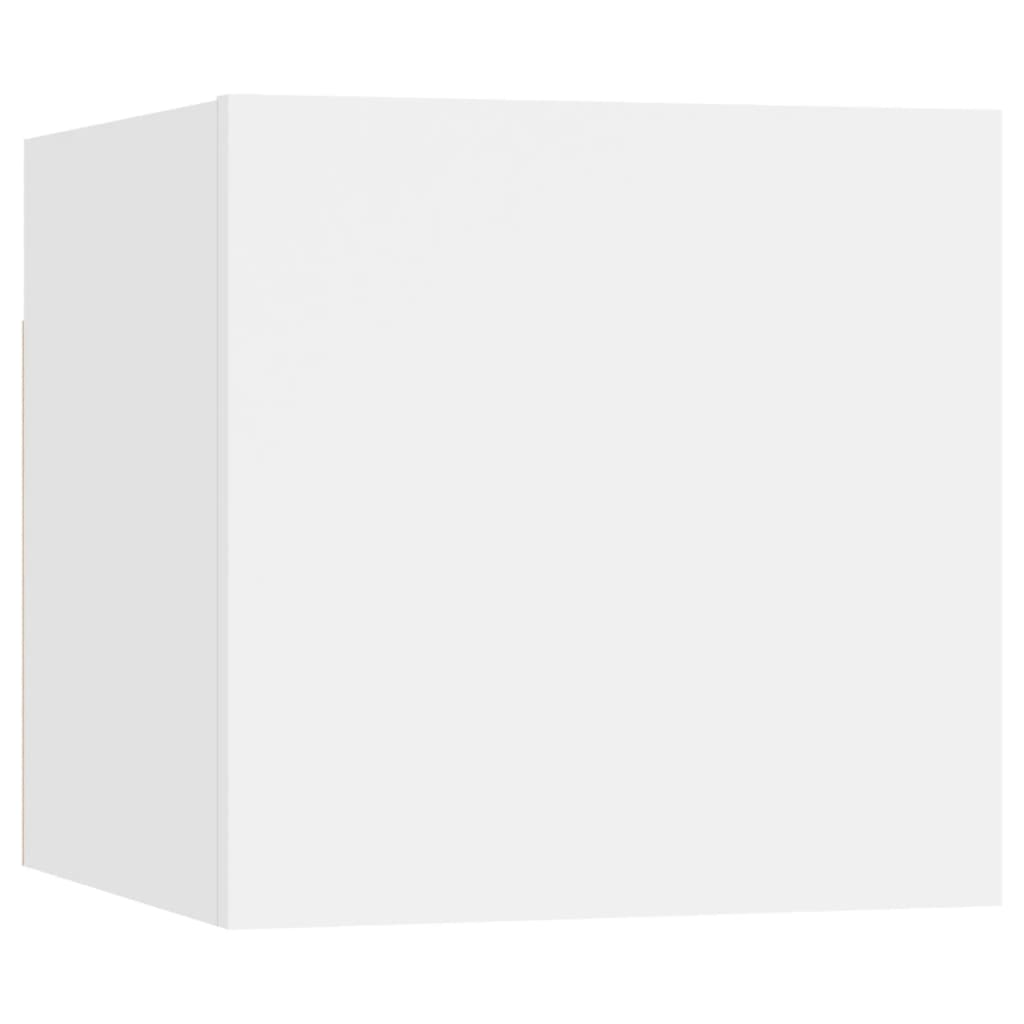 Wall Mounted TV Cabinets 8 pcs White 30.5x30x30 cm