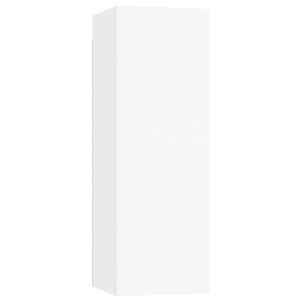 4 Piece TV Cabinet Set White 30,5x30x90 cm Engineered Wood