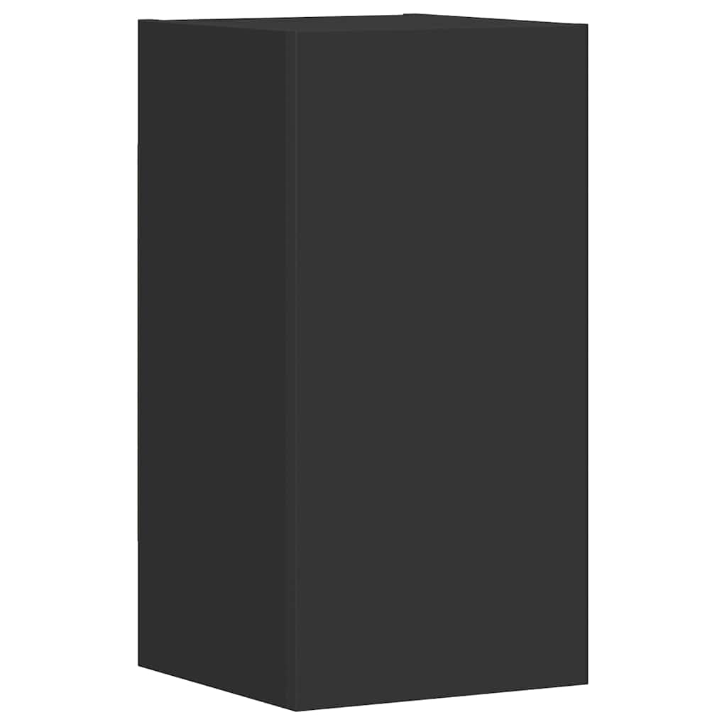 5 Piece TV Cabinet Set Black Engineered Wood
