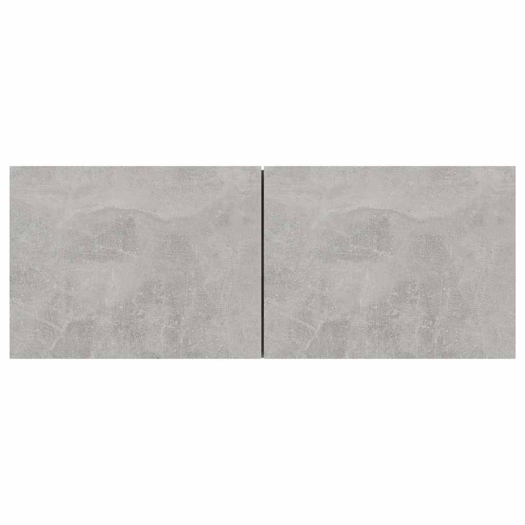 4 Piece TV Cabinet Set Concrete Grey 80x30x30 cm Engineered Wood