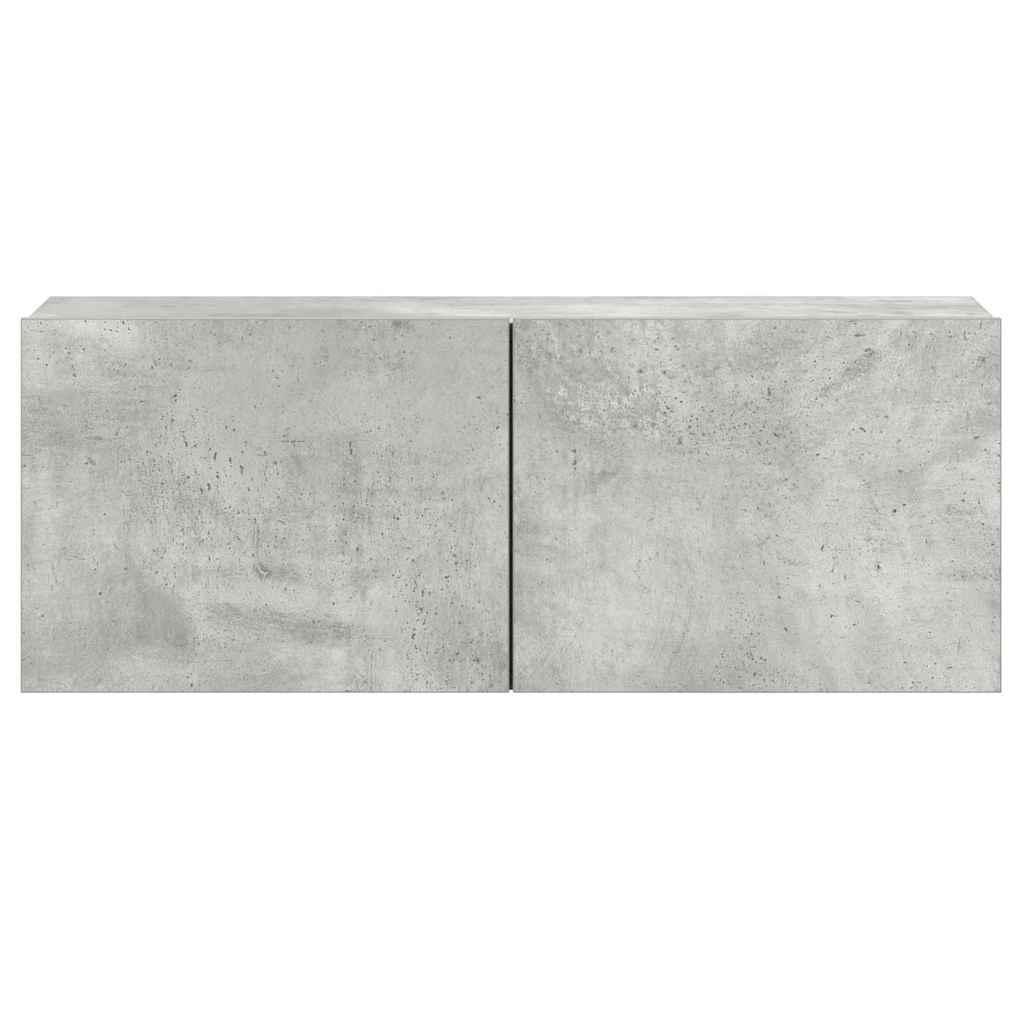 3 Piece TV Cabinet Set Concrete Grey Engineered Wood