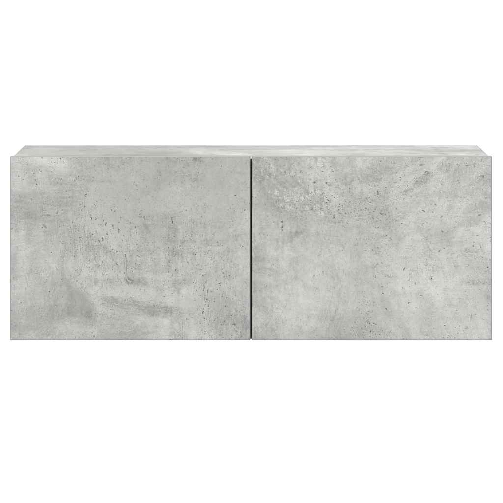 5 Piece TV Cabinet Set Concrete Grey Engineered Wood