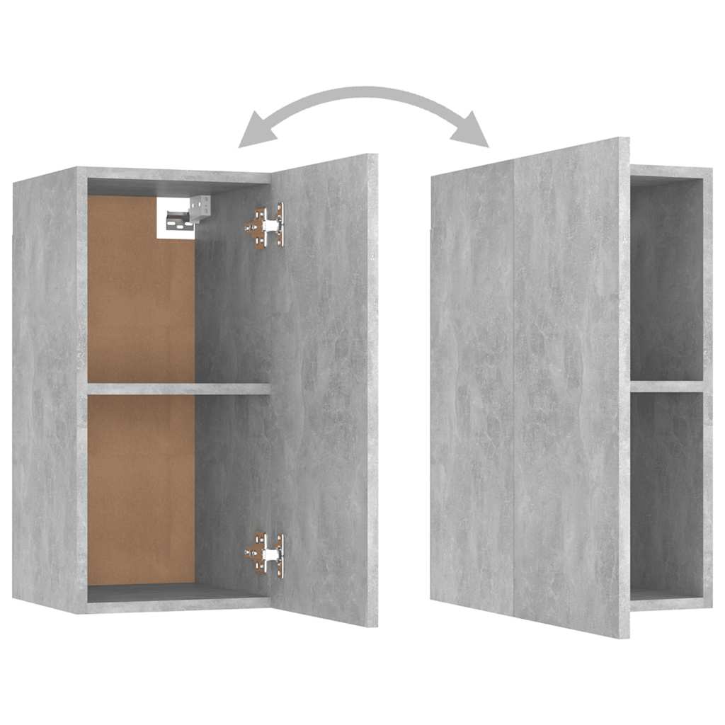 8 Piece TV Cabinet Set Concrete Grey Engineered Wood