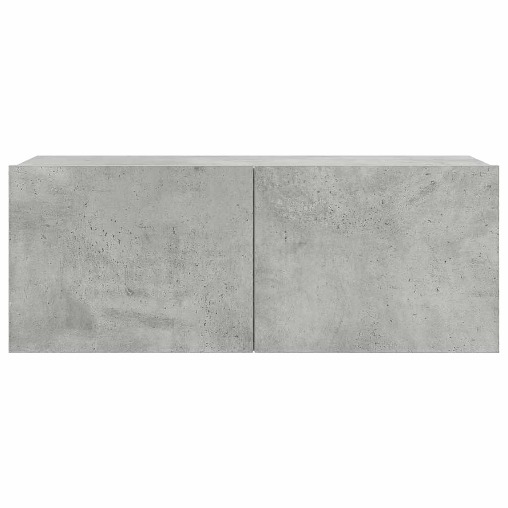 8 Piece TV Cabinet Set Concrete Grey Engineered Wood