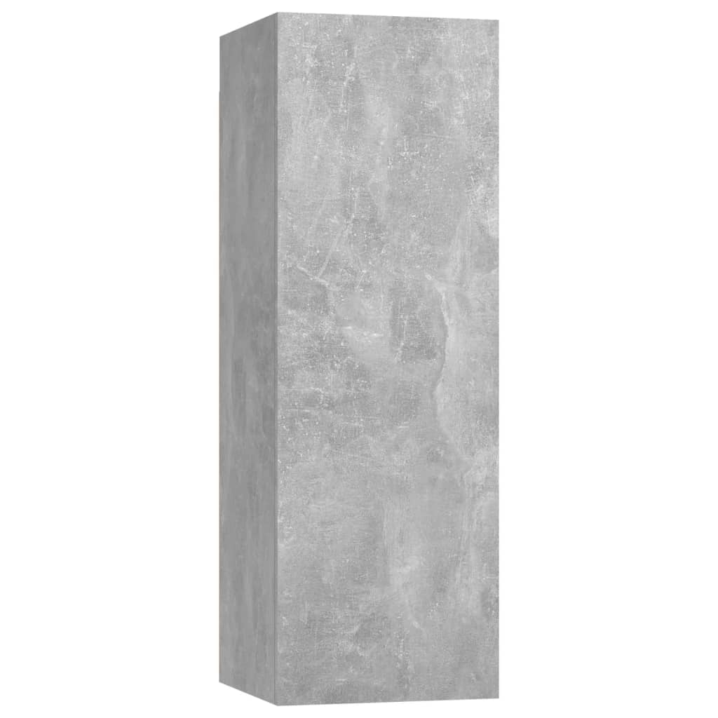 9 Piece TV Cabinet Set Concrete Grey Engineered Wood
