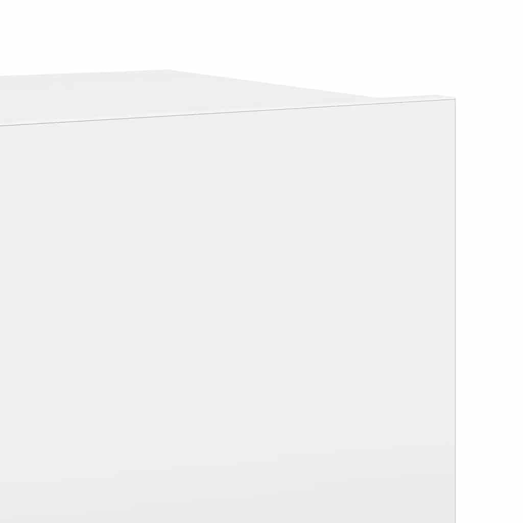 8 Piece TV Cabinet Set High Gloss White Engineered Wood