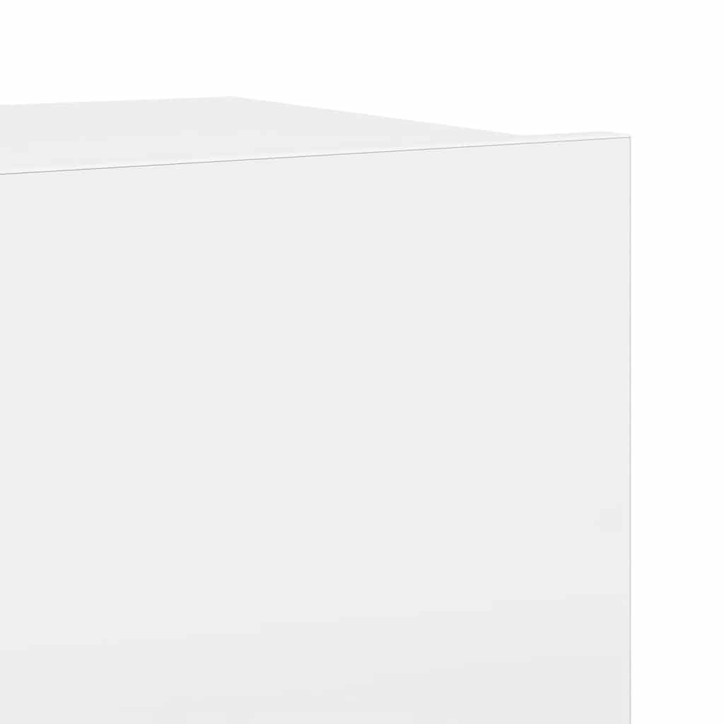 8 Piece TV Cabinet Set High Gloss White Engineered Wood
