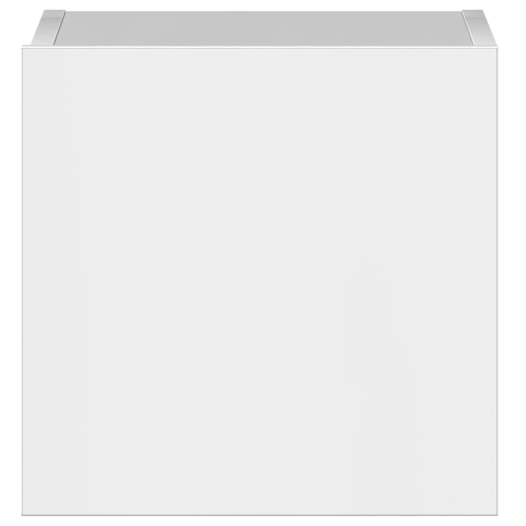 3 Piece TV Cabinet Set High Gloss White Engineered Wood