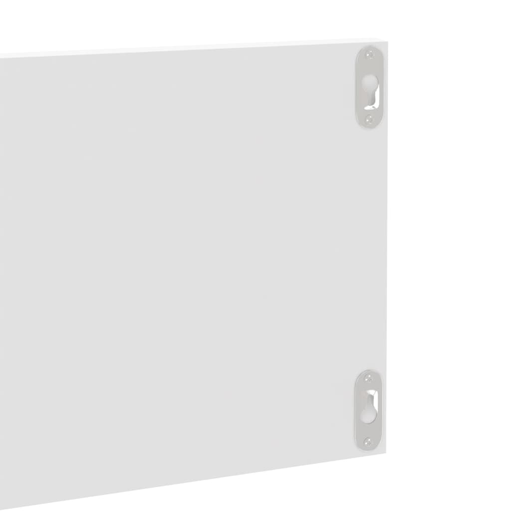Wall Shelves 2 pcs High Gloss White 80x11.5x18 cm Engineered Wood
