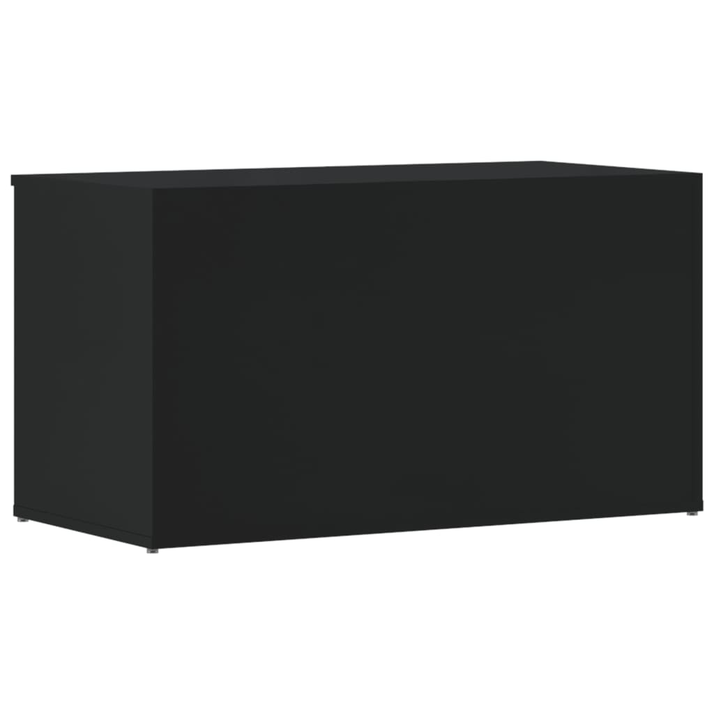 Storage Chest High Gloss Black 84x42x46 cm Engineered Wood