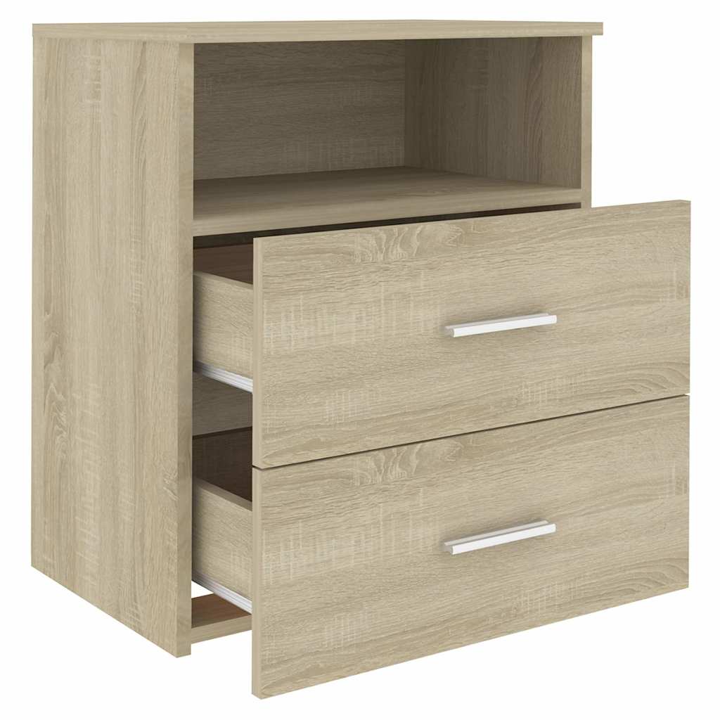 Bed Cabinets 2 pcs Sonoma Oak 50x32x60 cm