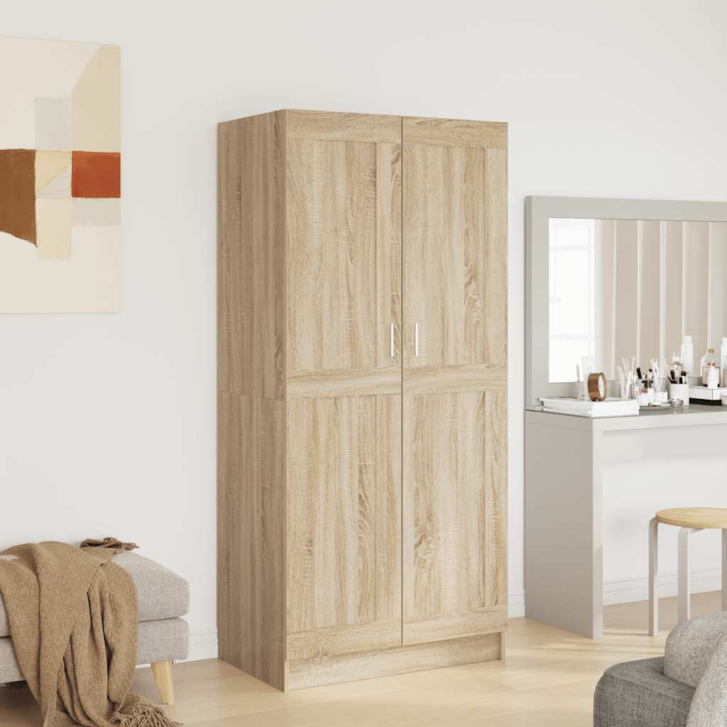 Wardrobe Sonoma Oak 82.5x51.5x180 cm Engineered Wood
