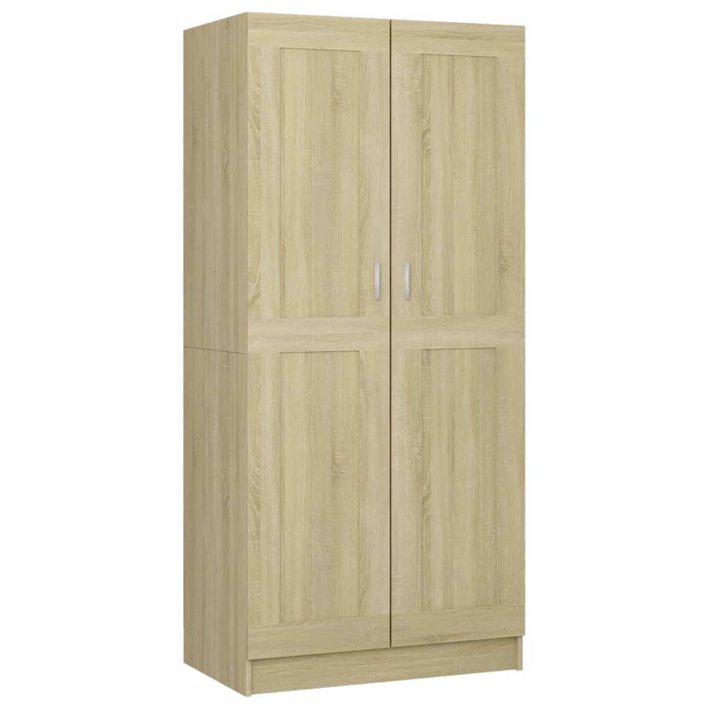 Wardrobe Sonoma Oak 82.5x51.5x180 cm Engineered Wood