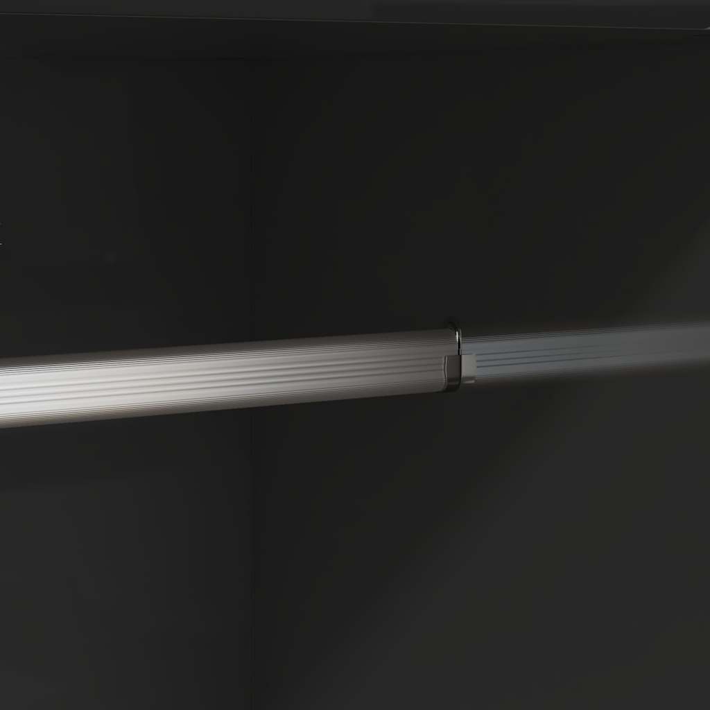 Wardrobe High Gloss Black 82.5x51.5x180 cm Engineered Wood