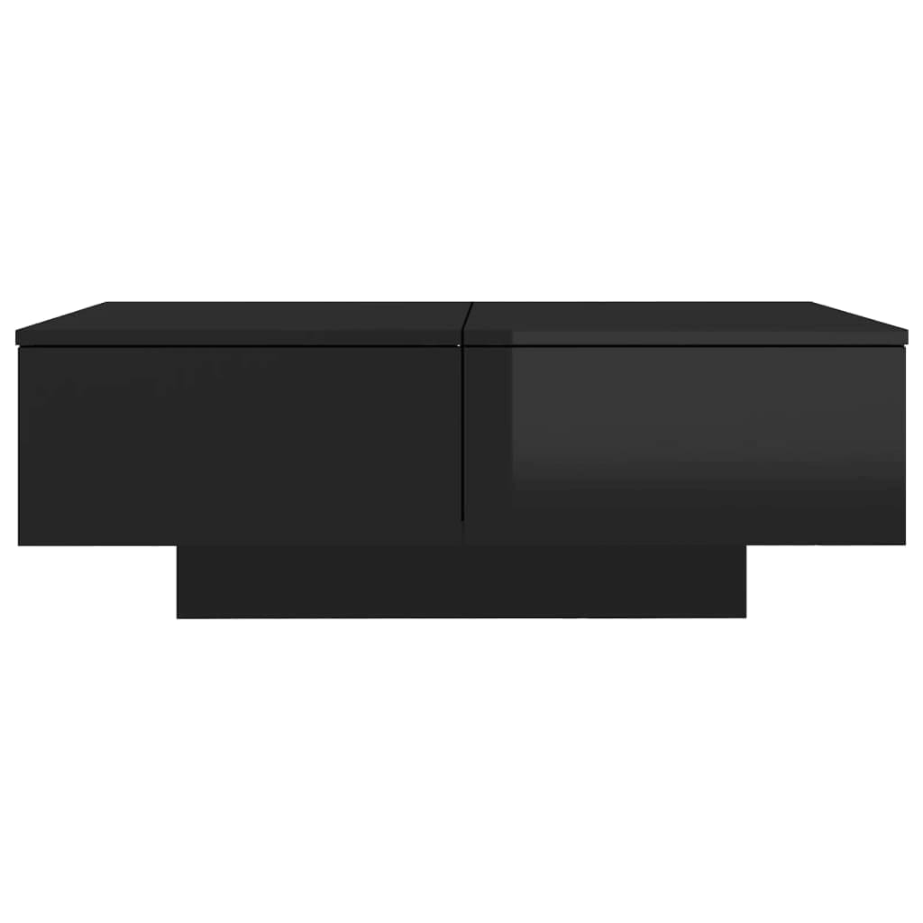 Coffee Table High Gloss Black 90x60x31 cm Engineered Wood