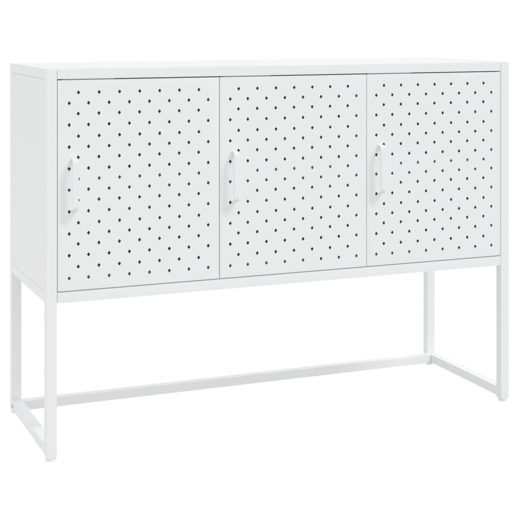 Sideboard White 105x35x75 cm Steel