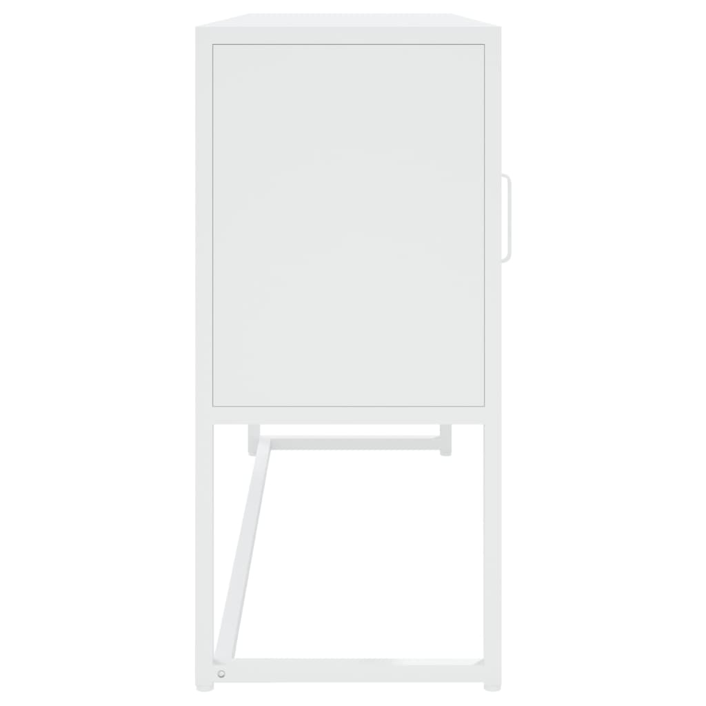Sideboard White 105x35x75 cm Steel