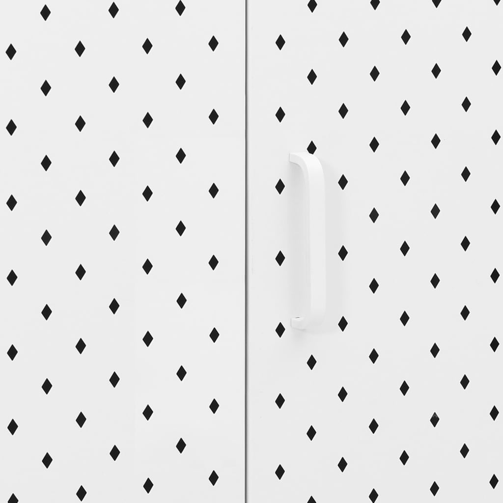 Sideboard White 105x35x75 cm Steel