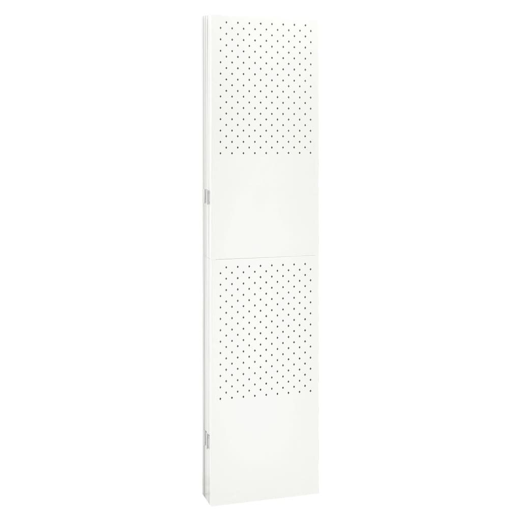6-Panel Room Divider White 240x180 cm Steel