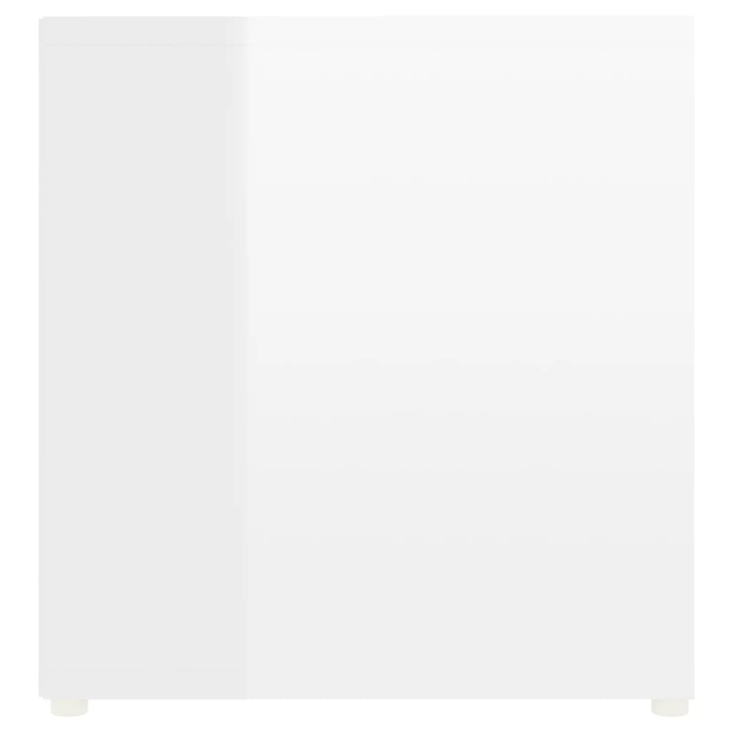 TV Cabinets 2 pcs High Gloss White 107x35x37 cm Engineered Wood