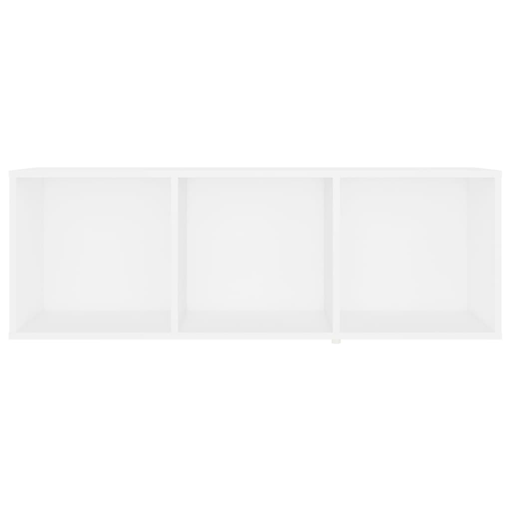 2 Piece TV Cabinet Set White 107x35x37 cm Engineered Wood