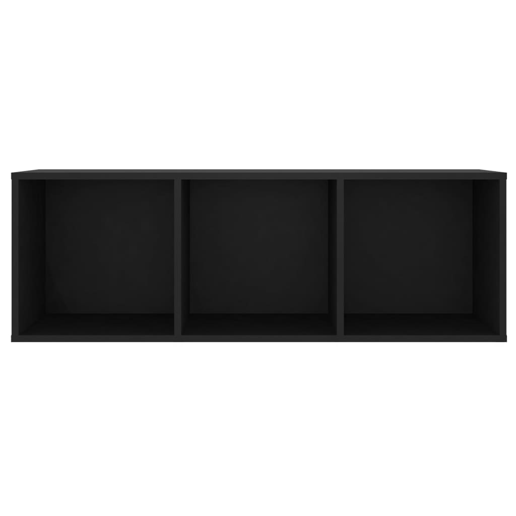 TV Cabinets 2 pcs Black 107x35x37 cm Engineered Wood