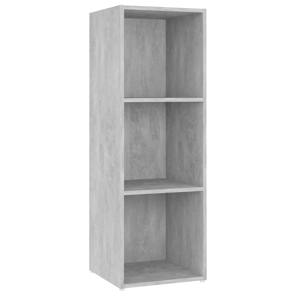 3 Piece TV Cabinet Set Concrete Grey 107x35x37 cm Engineered Wood