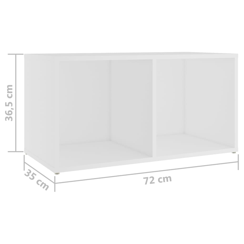 4 Piece TV Cabinet Set White 72x35x36,5 cm Engineered Wood
