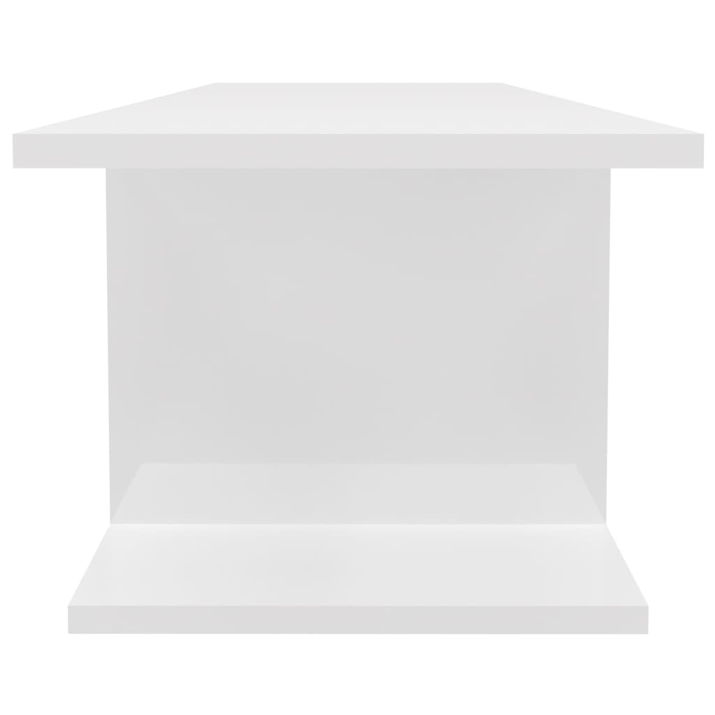 Wall Mounted TV Cabinet High Gloss White 103x30x26.5 cm