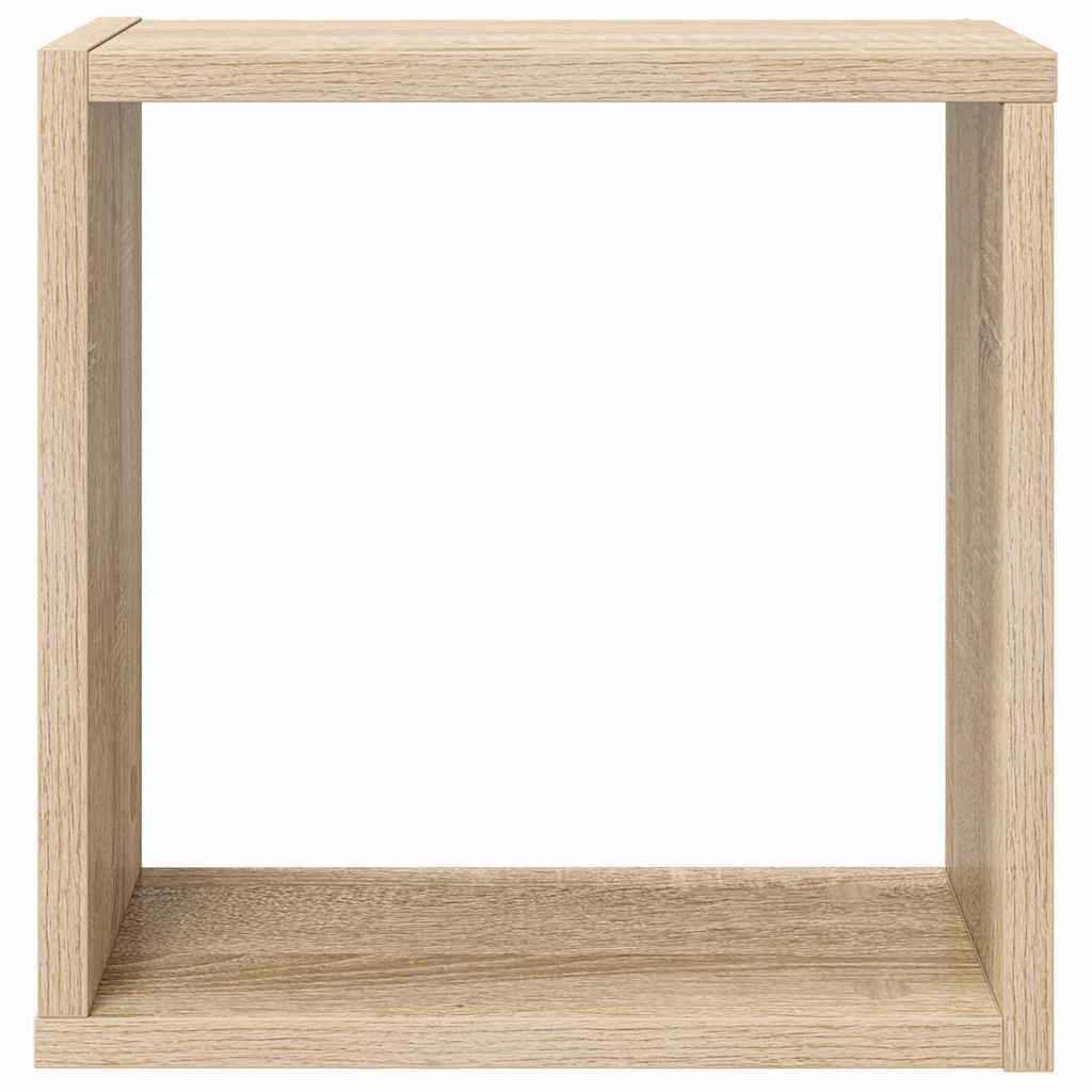 Wall Cube Shelves 6 pcs Sonoma Oak 30x15x30 cm