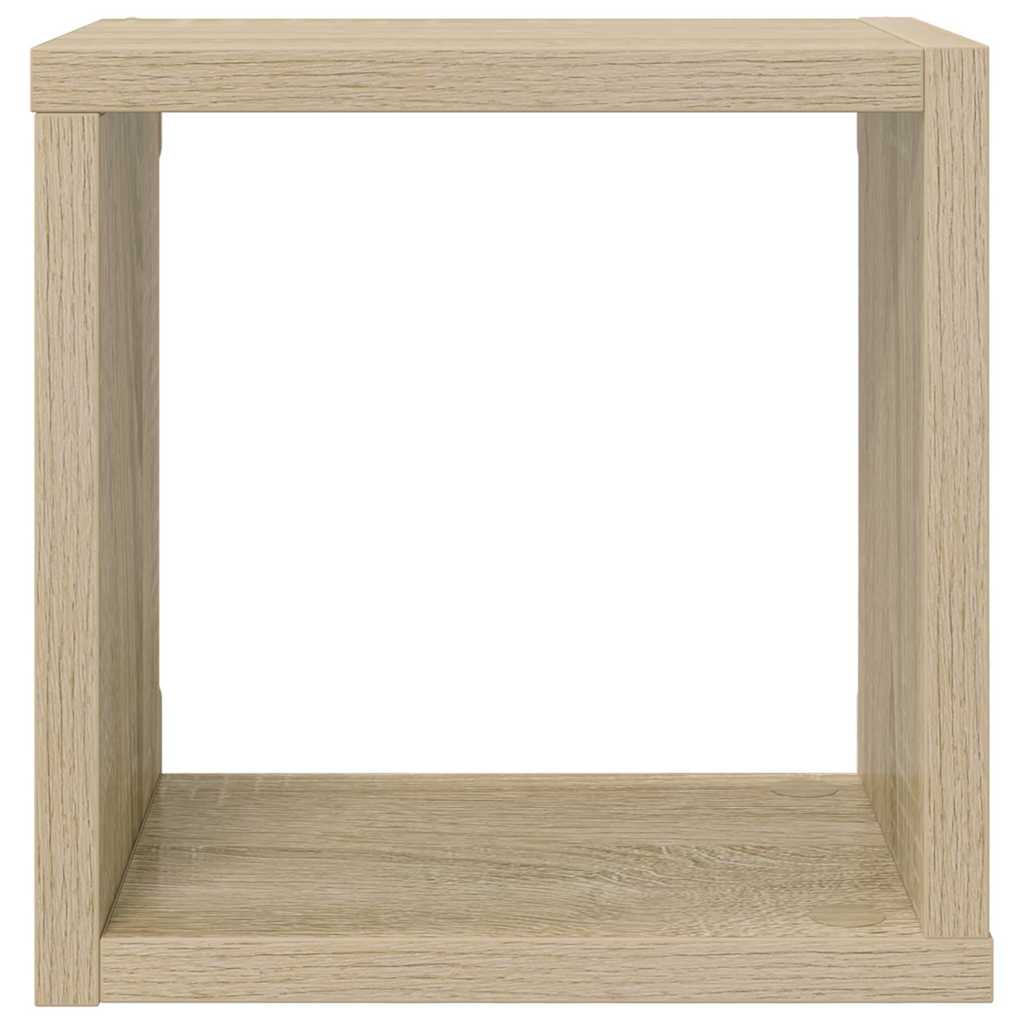 Wall Cube Shelves 2 pcs Sonoma Oak 22x15x22 cm