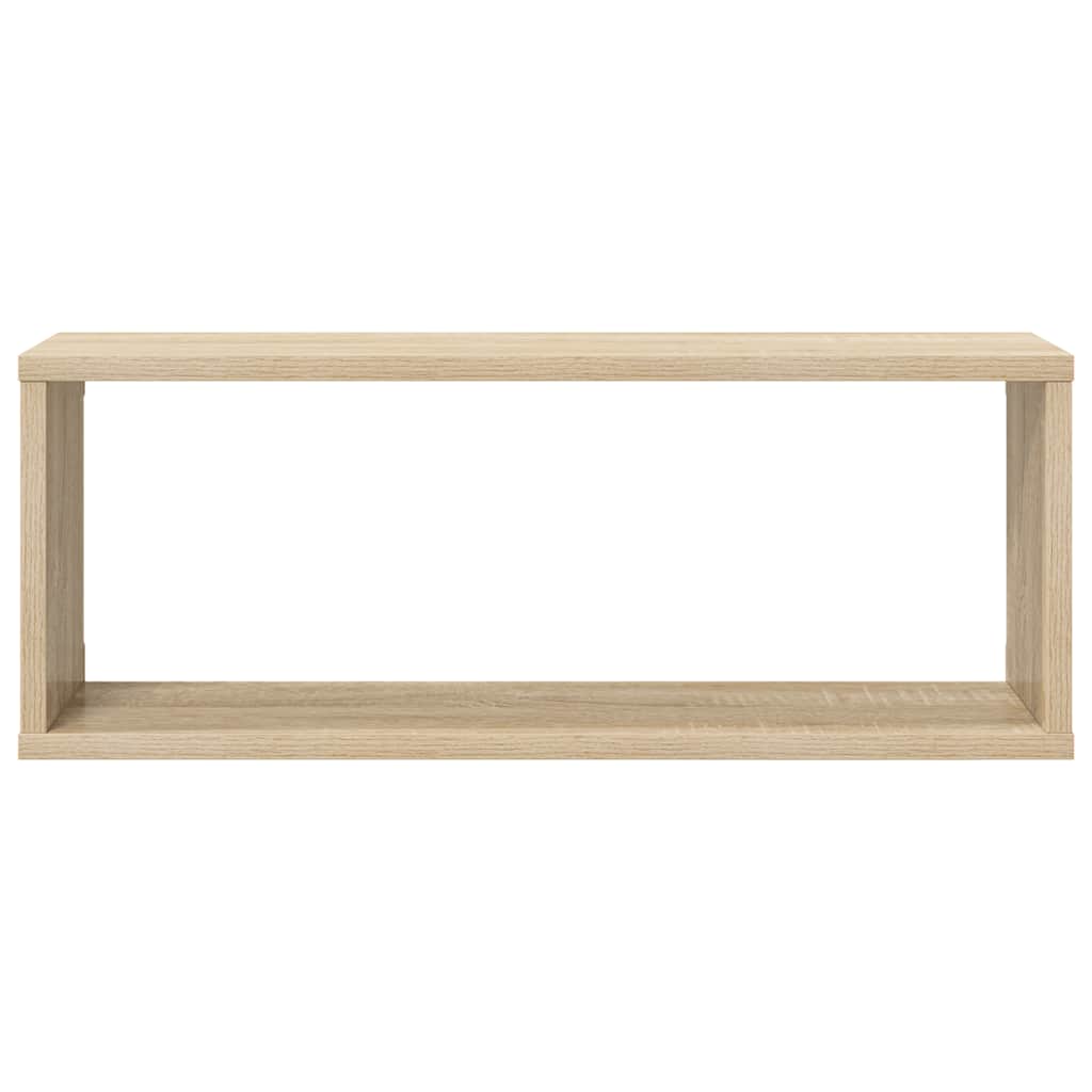Wall Cube Shelves 4 pcs Sonoma Oak 60x15x23 cm Engineered Wood