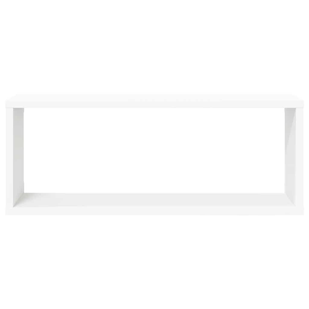 Wall Cube Shelves 4 pcs White and Sonoma Oak 60x15x23 cm Engineered Wood