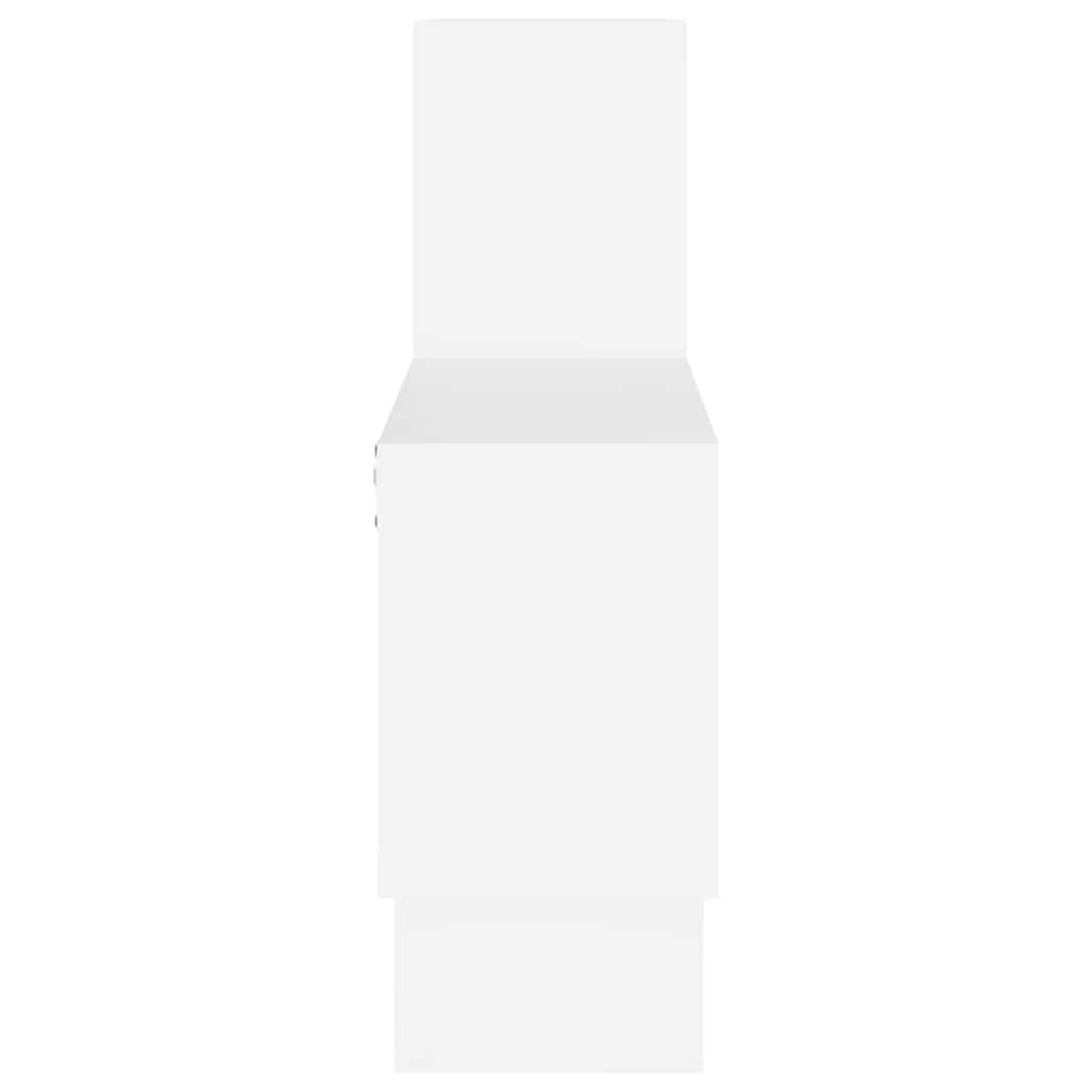 Car-shaped Wall Shelf White 82x15x51 cm Engineered Wood