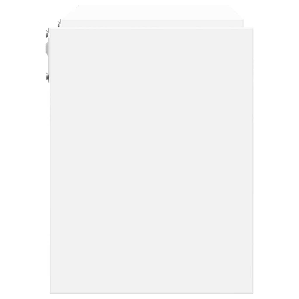 Wall Shelves 2 pcs White 100x15x20 cm Engineered Wood