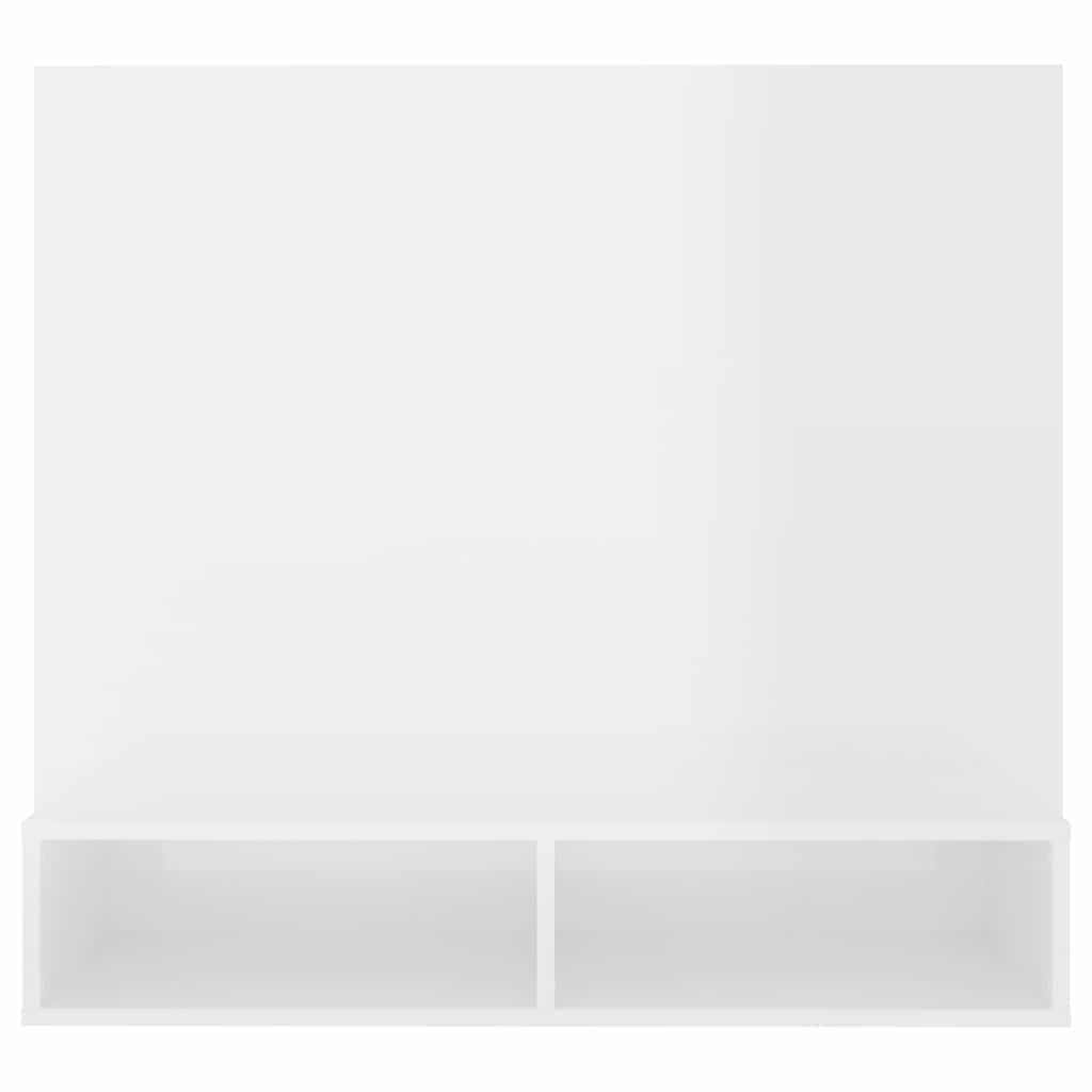 Wall TV Cabinet High Gloss White 102x23.5x90 cm Engineered Wood