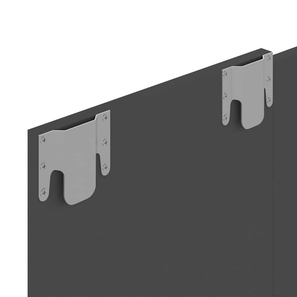 Wall TV Cabinet Grey 120x23.5x90 cm Engineered Wood