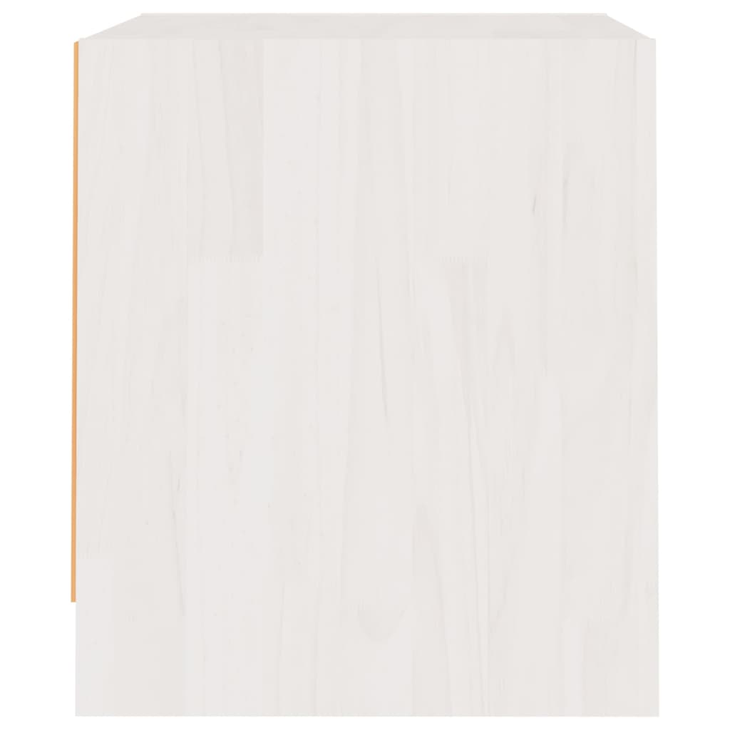Bedside Cabinets 2 pcs White 40x30.5x35.5 cm Solid Pine Wood