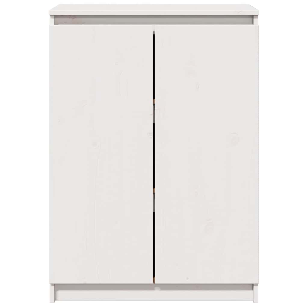 Sideboard White 60x36x84 cm Solid Pinewood