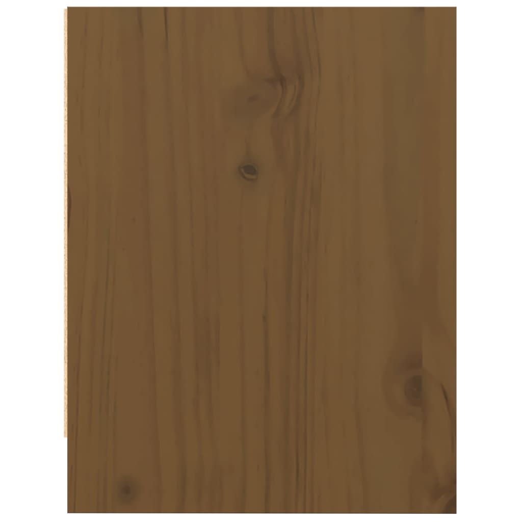 Bedside Cabinet Honey Brown 40x30.5x40 cm Solid Pinewood