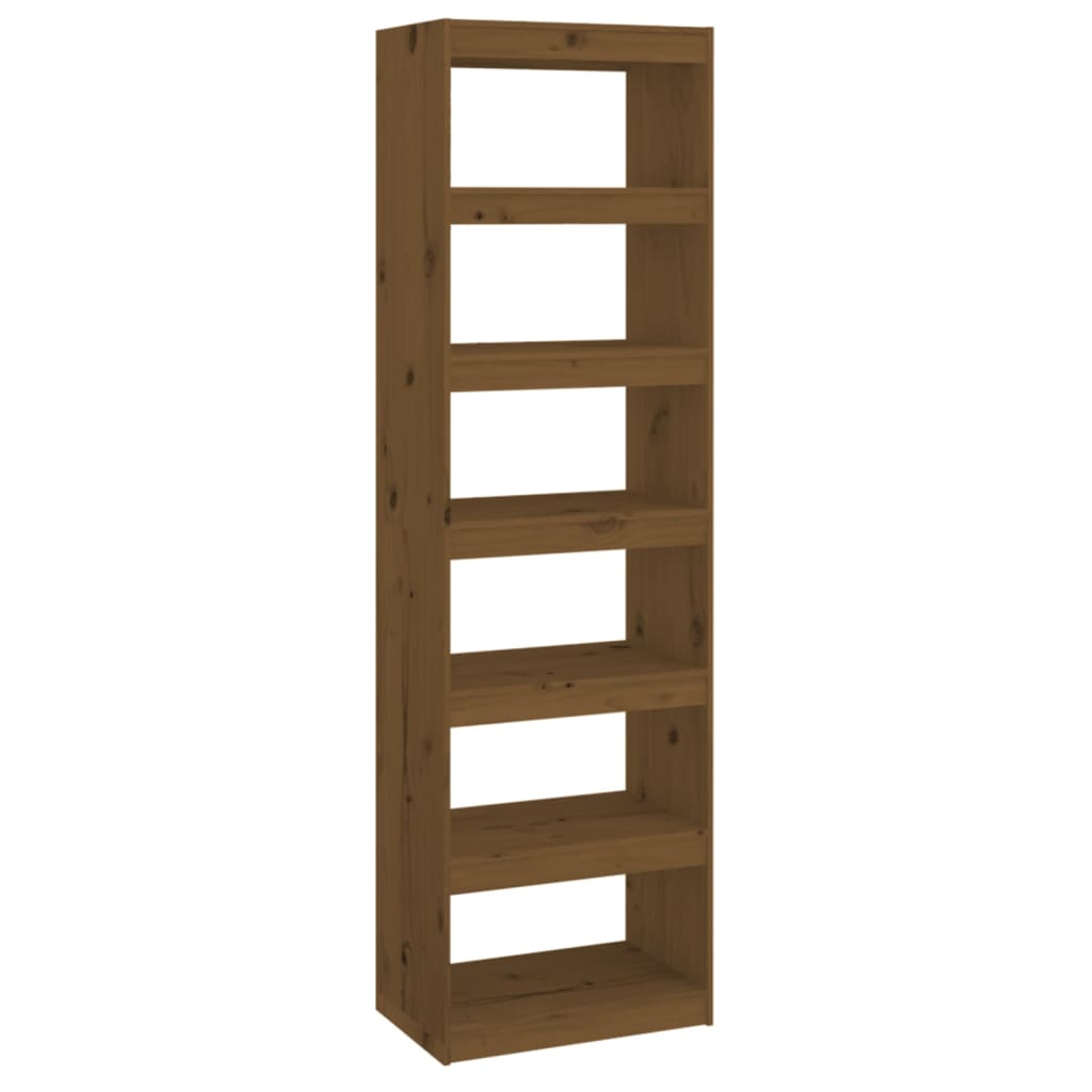 Book Cabinet/Room Divider Honey Brown 60x30x199.5 cm Wood Pine
