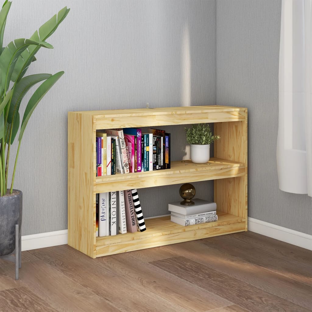 Book Cabinet Room Divider 100x30x71.5 cm Pinewood