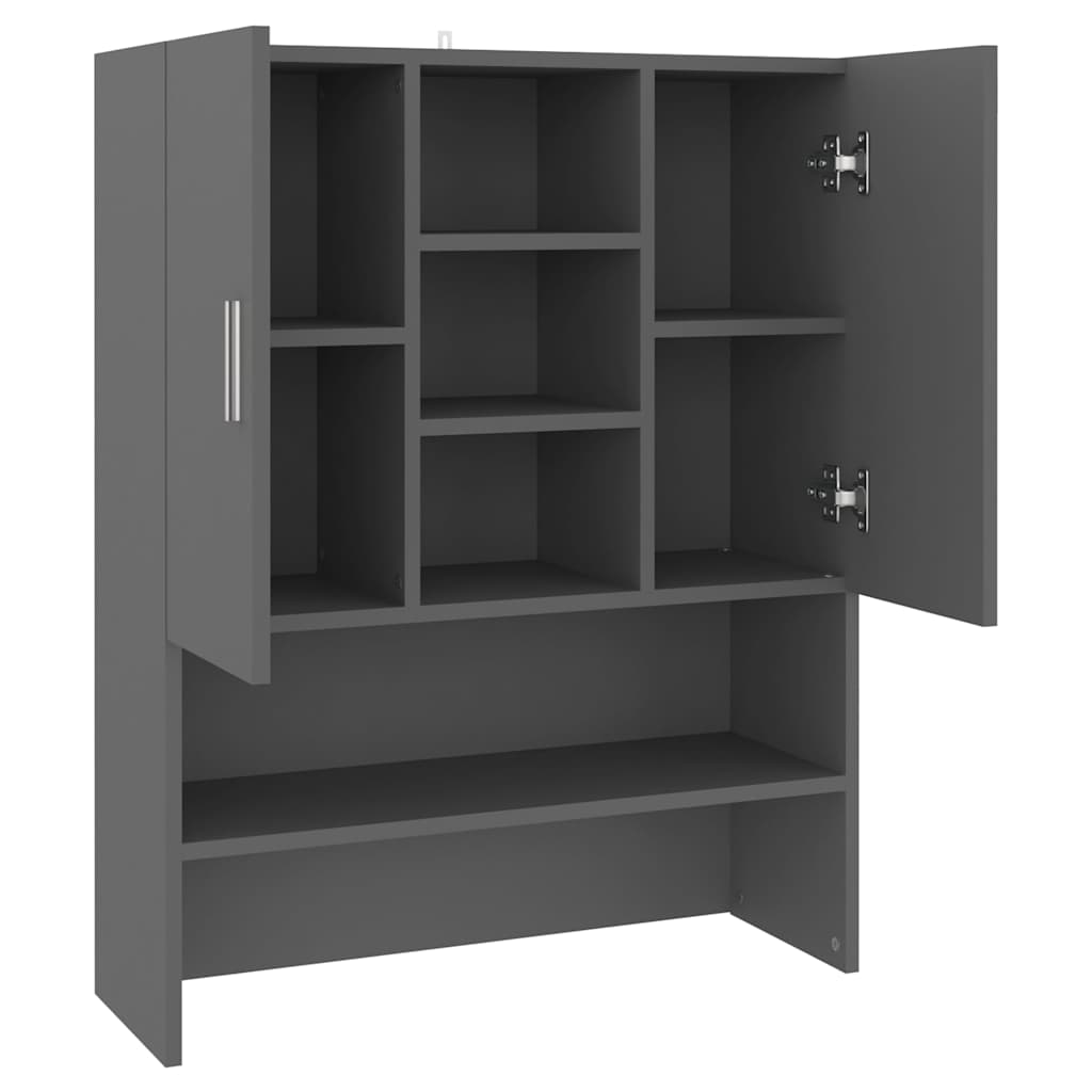 Washing Machine Cabinet Grey 70.5x25.5x90 cm