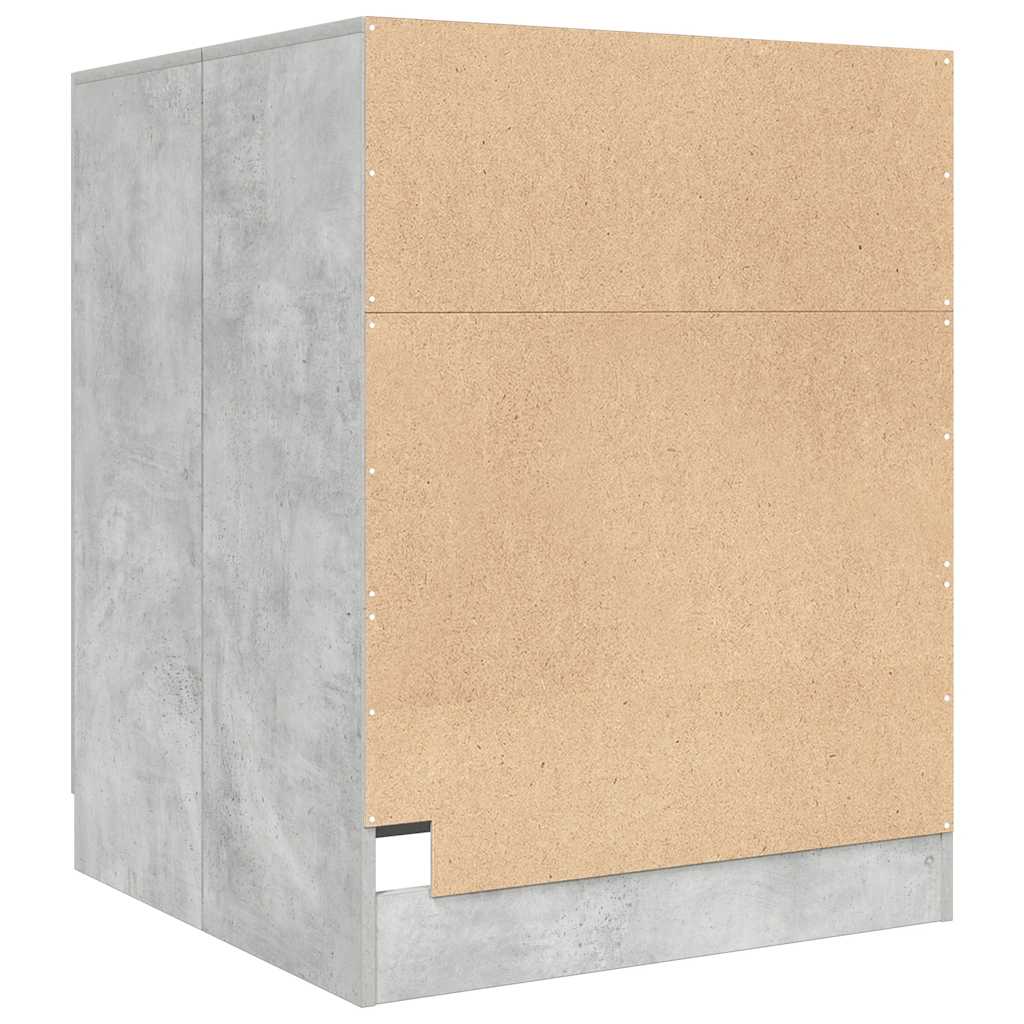 Washing Machine Cabinet Concrete Grey 71x71.5x91.5 cm