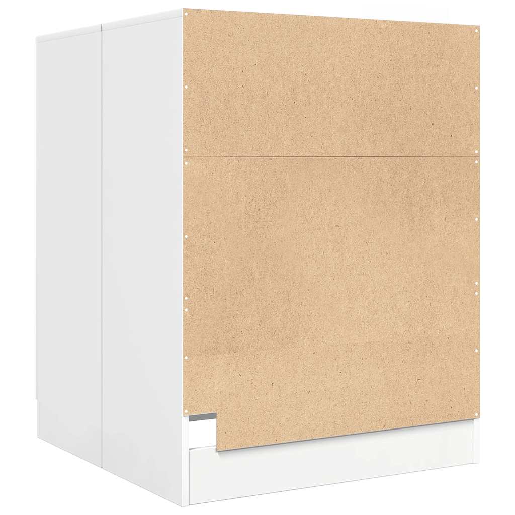 Washing Machine Cabinet High Gloss White 71x71.5x91.5 cm
